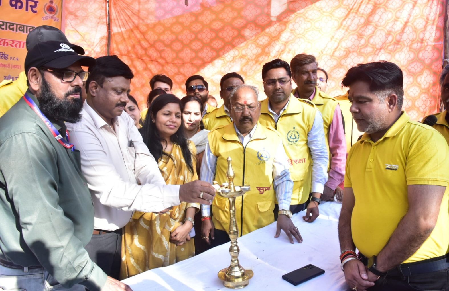 मुरादाबाद काली मंदिर खोया-पाया शिविर उद्घाटन