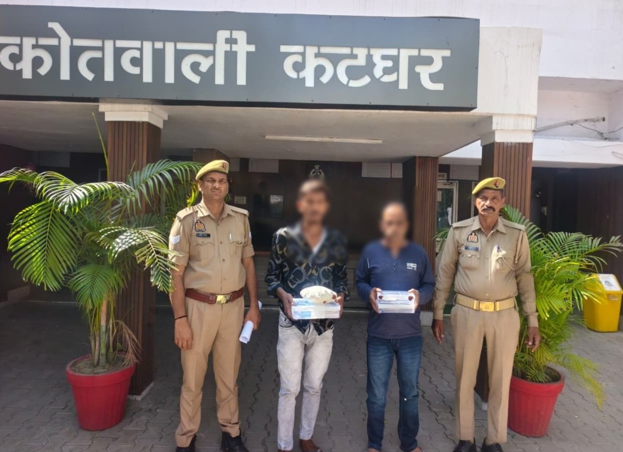 मुरादाबाद पुलिस कार्रवाई के दौरान गिरफ्तारी