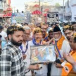 मुरादाबाद आंबेडकर जयंती कार्यक्रम की शोभायात्रा